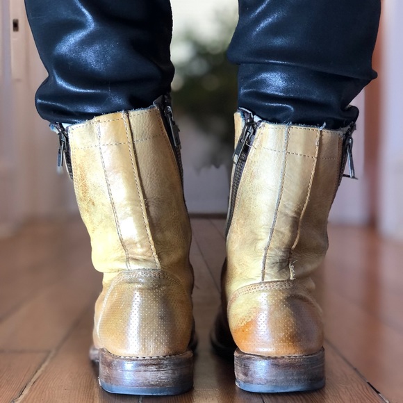 ❤️BED | STU LEATHER 2 ZIPPER LACE UP BOOTS - Picture 11 of 16